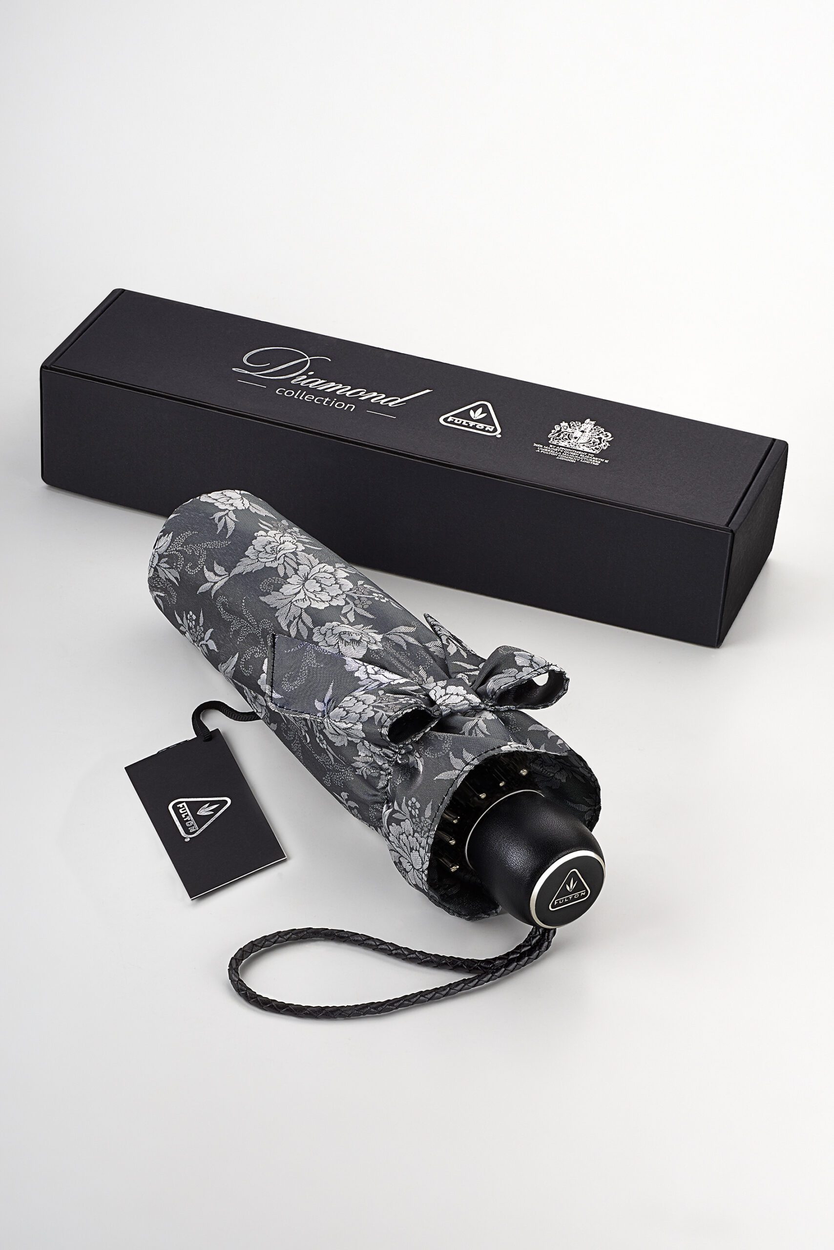 L852 Diamond Collection-Ladie's Folding-Jacquard Floral-detail 3